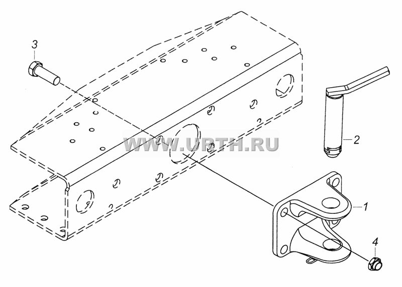 6520-2806040 Установка буксирной вилки